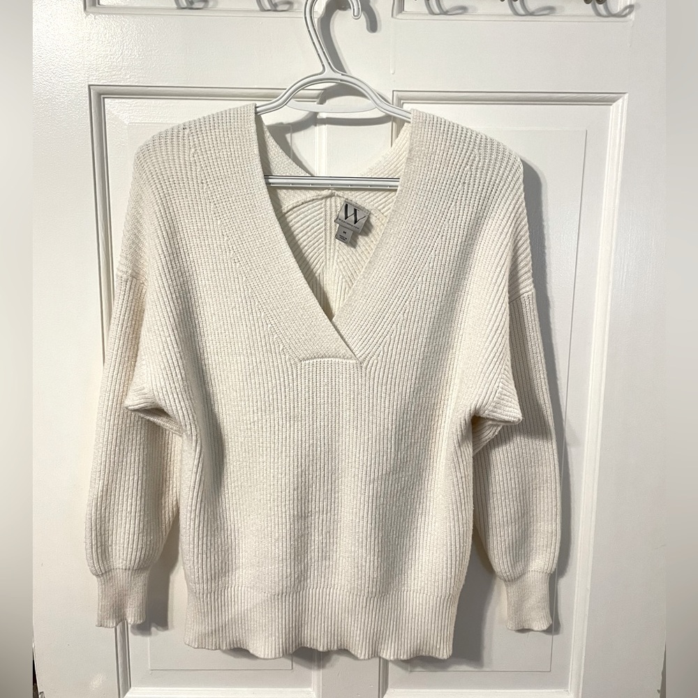 Medium Worthington white slouchy sweater